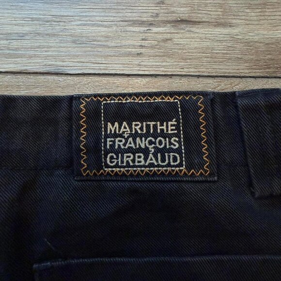 Marithe Francois Girbaud Black Cargo Pants Utility Strap Streetwear Vintage 36 - Picture 5 of 8